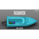 3D Printed Rc Racing Jet Boat Ragnarok with M-JET-35 Jet Pump 55CM Length