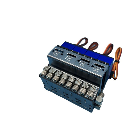 Hydraulic Oil Valve Controller with Neutral Return Oil for 1/12 Rc Hydraulic Excavator Bulldozer