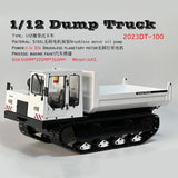 DT-100 1/12 Metal Tracked Rc Hydraulic Dump Truck RTR