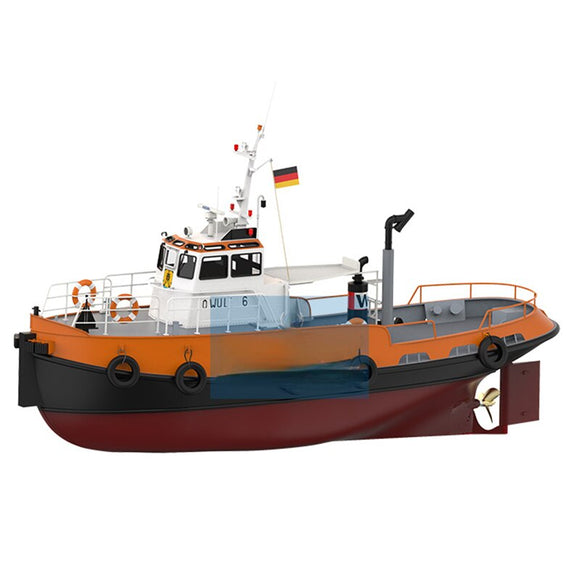 1:32 Port Boat WULF 6 Rc Tugboat Kit Finished