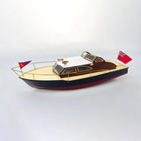 1/35 Alice Retro Log Yacht Log  Rc Boat Model Kit 423mm