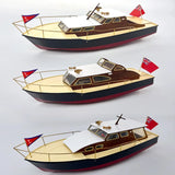 1/35 Alice Retro Log Yacht Log  Rc Boat Model Kit 423mm