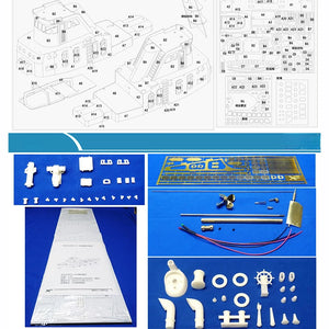 1/35  BOGDAN H300 Tugboat Model Wooden Version Assembly Kit