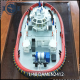 1/48 DAMEN 2412 Tugboat Rc Boot 515mm DIY Montagesatz 