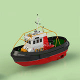 1/48 RC Mini Schlepper Hafen Service Schiff Modellbausatz 