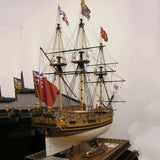 1/50 French Royal Caroline Wooden Sailing Ship Model Assembly DIY Kit