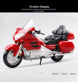 Goldwing-Druckguss-Retro-Rotes Motorrad-Legierungsmodell im Maßstab 1:6