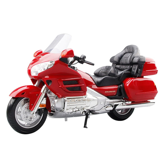1/6 Scale Goldwing Die Cast Retro Red Motorcycle  Alloy Model