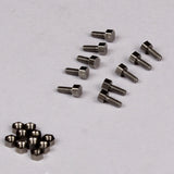 80pcs Stainless Steel 1.6/1.2 Hexagon Screw Nut for 1/14 Tamiya RC Truck Scania 770S MAN Actros 3363 Volvo