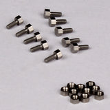 80pcs Stainless Steel 1.6/1.2 Hexagon Screw Nut for 1/14 Tamiya RC Truck Scania 770S MAN Actros 3363 Volvo