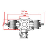 GP123-V2 Two-stroke Gasoline Engine for Rc Model Aircraft