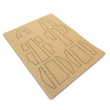 PU Leather Patch Interior Seat sticker for 1/14 Tamiya Rc Tractor Scania 56368 56371 770S 6x4 8x4