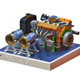 CISON V8 1/8 44CC Mini Water-cooled Gasoline Engine