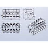 CUT BZ-20 1/12 1/14 RC Hydraulic Excavator Large Flow Directional Valve