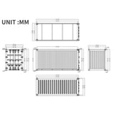 1/14 All Metal 3axle 40FT Container Trailer with Painting Assembly