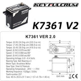 KEY FULCRUM Brushless Digital Servo K3365 K3861 K5352 K7351 K7361 K7363 K7365 K7863 for RC On-road Off Car