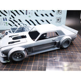 1/24 V2 Hoonigan 3d Printed Plastic Assembly Model with Transfer Stickers