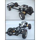 RCRUN LC80 Metall-Chassis-Rahmen-Kit für 1/10 RC Crawler 