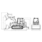 KABOLITE 1/18 K963 RC Metal Hydraulic Crawler Loader RTR