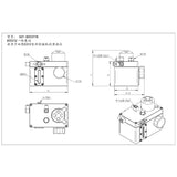 8050 Integrated Hydraulic Oil Pump Tank for Doubble E010 Rc Hydraulic Excavator DIY CUT-8050YTB