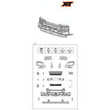 1/14 Tamiya 770S 56368 Rc Tractor XT Bumper Plastic Kit OP Part