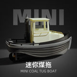 1/18 180mm 3D Printed Mini Remote Control Coal Tugboat Kit