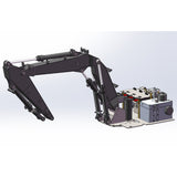 Hydraulic Modified Metal Three-section Arm Assembly for Double E  E010 E011 EC160E RC Excavator