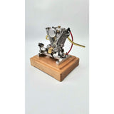 2.2cc X2 Stainless Steel Motorcycle Engine Model Mini Micro Engine Startable Engine