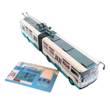 1:64 Double-section Articulated Trolleybus Alloy Model