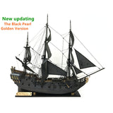 1/65 Black Pearl Sailboat Model Pirates of The Caribbean Gold Edition DIY Wood Kit
