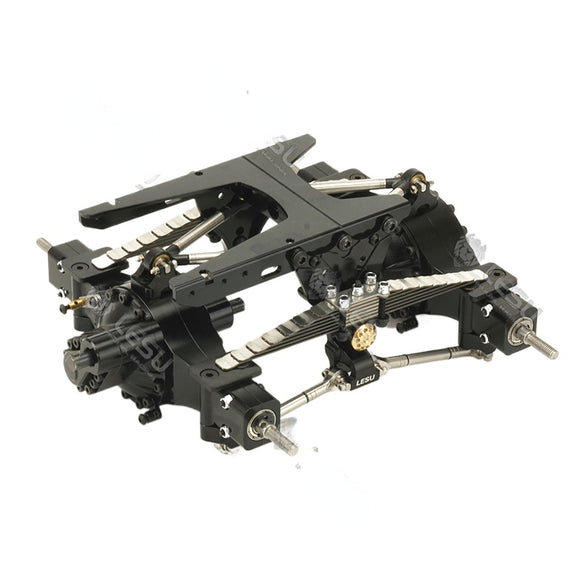 LESU 1/14 Rc Truck Rear Suspension Assembly X-8013 for Q-9011 Q-9012 Q-9013 Q-9014 Axle