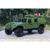 1/18 Véhicule tout-terrain blindé en alliage statique modèle vert militaire