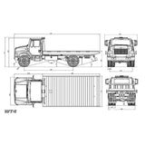 CROSSRC WT4 KIT 1/10 Rc Straßenrettungswagen-Bausatz 