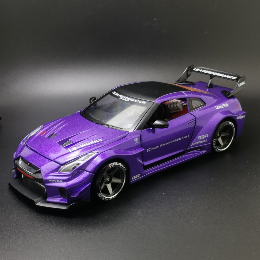 1/24 Metal Shell Chassis GTR R35 AWD Gyro Brush Motor Rc Drift Car RTR ...