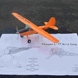 Cessna L-19 Bird Dog Remote Control Electric Bearwood Model Aircraft KIT Wingspan 0.75m