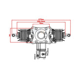 GP Engine GP-76 Two-stroke Gasoline Engine for Remote-controlled Fixed-wing