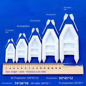 10pcs Miniature Scale Plastic Lifeboat Model