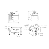 120ml Hydraulic Integrated Pump Tank for 1/14 Remote Control Hydraulic Excavator