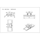 CUT-LD-01 1/14 RC Hydraulic Excavator Zinc Alloy Track 50MM Wide