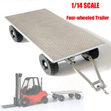 Metal Four-wheeled Trailer for 1/14 Tamiya RC Tractor