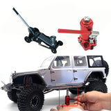 Miniature Metal Horizonta Hydraulicl Jack Model for 1/10 Remote Control Climbing Car Toy