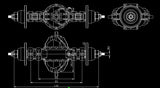 8x8 Metal Power Axle with Differential Lock for 1/14  Rc Tamiya Truck Tractor