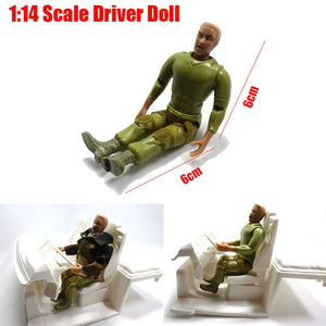 Driver Doll Toy Model for TAMIYA 1/14 Remote Control Tractor Truck Rc Hydraulic Excavator