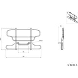 Stoßstange aus Aluminiumlegierung für 1/14 Tamiya Volvo 56360 56362 FH16 750 ferngesteuerter LKW-Traktor