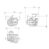 Metal Center Differential Transfer Box with Lock Function for 1/14 Tamiya Truck Tractor Scania King Hauler Benz Volvo