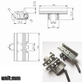 Unlackierte Schiene aus Zinklegierung für ferngesteuerten hydraulischen Bulldozer JDM-98A im Maßstab 1:12