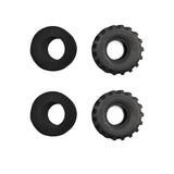 2pcs Tire for RC4wd 1/14 Tamiya 870K RC Hydraulic Loader RC Tractor Truck