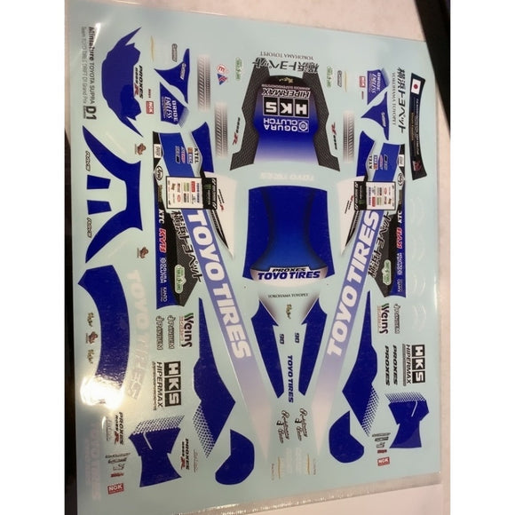 1/24 D1 TEAM TOYO TIRES Toyota Supra 2020 Rc Drift Car Transfer Sticker