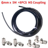 4xM5 6XM5 Hydraulic Oil Pipe Suit for JDM106 360L 1/12 Remote Control Hydraulic Excavator Modification