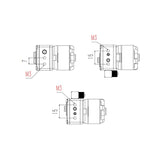 6MPA Hydraulikpumpe Aluminium mit Legierungsgehäuse 30A ESC für 1/14 Tamiya ferngesteuerter LKW-Traktor Rc-Lader